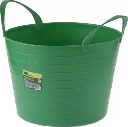 Ведро гибкое сверхпрочное 14 литров зеленое  СИБРТЕХ 67501 купить в Ноябрьске