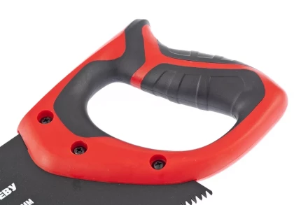 Ножовка по дереву&quot;BLACK SERIES&quot;,550 мм,7-8 TPI,зуб-3D,каленный зуб,тефлоновое покрытие полотна MTX 235799 купить в Ноябрьске