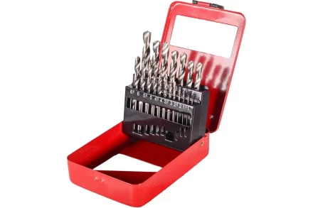 Набор сверл по металлу Вихрь, 1-10мм (через 0,5мм), HSS, 19шт., металл. коробка, цилиндрический хвостовик 73/10/6/18 купить в Ноябрьске