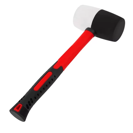 Киянка резиновая, 910 г, черно-белая резина, фибергласовая рукоятка// Matrix 11173 купить в Ноябрьске