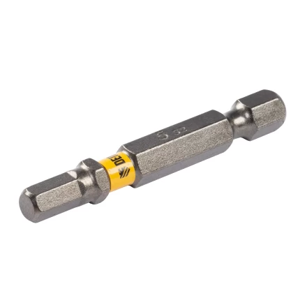 Бита HEX 5х50, сталь S2, шестигранный профиль, 10 шт. Е 6,3 Denzel 11663 купить в Ноябрьске