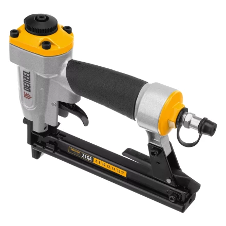 Степлер пневматический Denzel  PS8016 для прямоугольных скоб 21GA от 6 до 16 мм 57400 купить в Ноябрьске