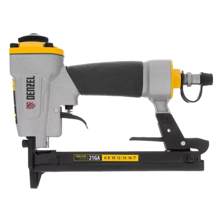 Степлер пневматический Denzel  PS8016 для прямоугольных скоб 21GA от 6 до 16 мм 57400 купить в Ноябрьске