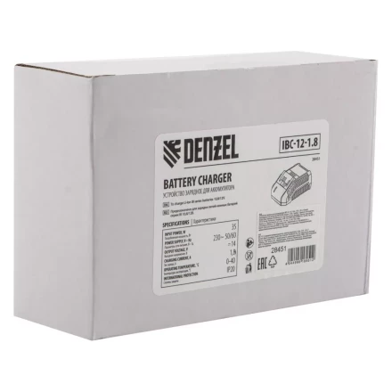 Устройство зарядное Denzel для аккумуляторов IBC-12-1.8, Li-Ion, 12 В, 1.8 А, 28451 купить в Ноябрьске