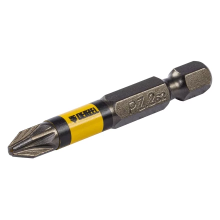 Набор бит комбинированный 3 шт., PZ1, PZ2, PZ3, 50 мм, сталь S2 Denzel 11677 купить в Ноябрьске