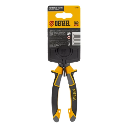 Бокорезы 180 мм Denzel 17785, усиленные, трехкомпонентные рукоятки купить в Ноябрьске