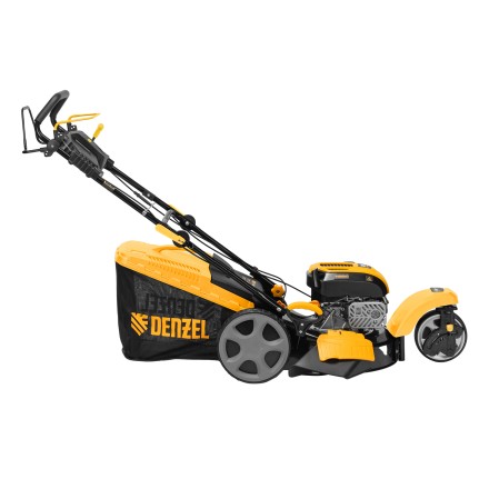 Бензиновая газонокосилка Denzel GLT-460SP-T, Trike 149 см3, 46 см, привод, панель, 60л (58810) купить в Ноябрьске