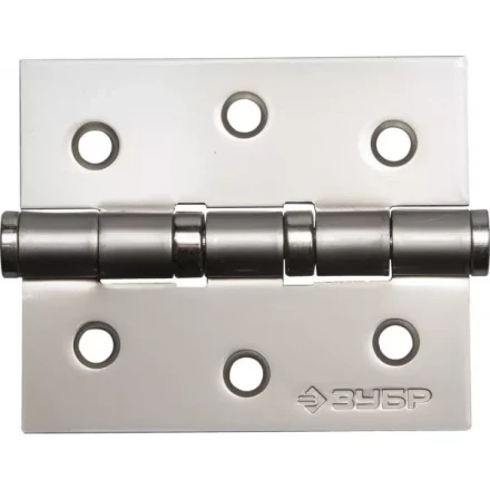 Петля универсальная ЗУБР &quot;ЭКСПЕРТ&quot;, 2 подшипника, цвет мат. никель (PN), с крепежом, 75х63х2,5мм, 2 шт 37601-075-4 купить в Ноябрьске