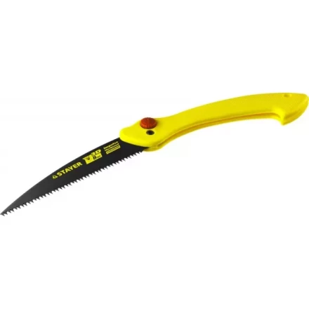 Ножовка складная походная (пила) STAYER МАХСut 160 мм, 8TPI, 3D японский зуб, пиление &quot;на себя&quot;, быстрый и точный рез сырой древесины, тефлон покрытие 15085 купить в Ноябрьске