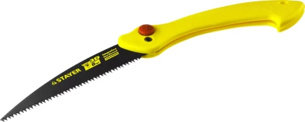 Ножовка складная походная (пила) STAYER МАХСut 160 мм, 8TPI, 3D японский зуб, пиление &quot;на себя&quot;, быстрый и точный рез сырой древесины, тефлон покрытие 15085 купить в Ноябрьске