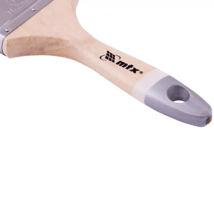 Кисть плоская натуральная черная щетина деревянная ручка размер 4 Mtx 82643 купить в Ноябрьске