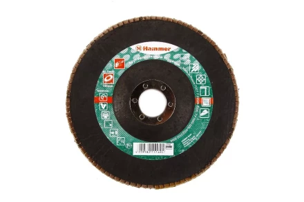 Круг Лепестковый Торцевой (КЛТ) HAMMER КЛТ 1 Ф150х22 Р60 213-011 купить в Ноябрьске