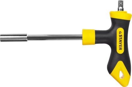 Набор STAYER &quot;MASTER&quot; &quot;HERCULES&quot;: Отвертка реверсивная, Т-образная отвертка-битодержатель, адаптер для торц голов, 43 предм 25084-H43 купить в Ноябрьске