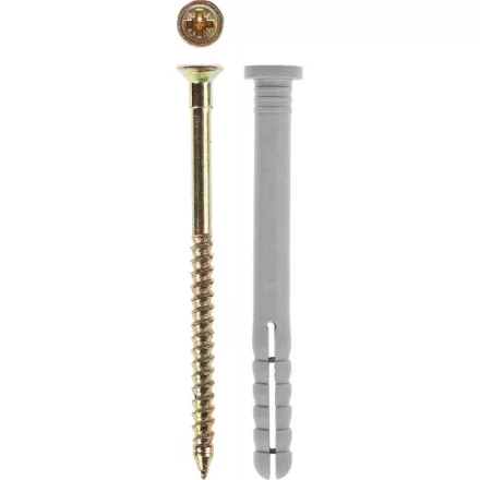 Дюбель-гвоздь ЗУБР полипропиленовый, цилиндрический бортик, 8 x 120 мм, 50 шт 4-301365-08-120 купить в Ноябрьске