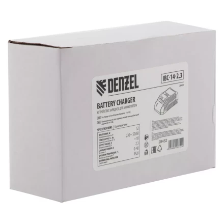 Устройство зарядное для аккумуляторов IBC-14-2.3, Li-Ion, 14 В, 2.3 А Denzel 28452 купить в Ноябрьске