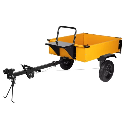 Прицеп для мотоблока Denzel TT-500, оцинк., груз. 500 кг, рег. сцепка, колеса 4.00-10, в упаковке купить в Ноябрьске