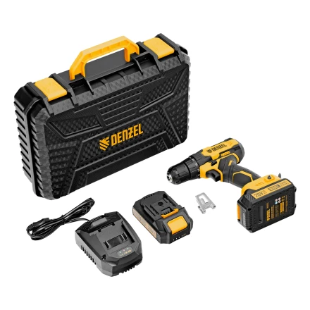 Дрель-шуруповерт аккумуляторная CDQ-20, Li-Ion, 20 В// Denzel 26118 купить в Ноябрьске