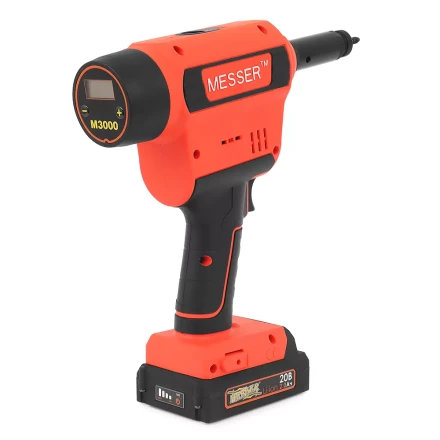 Аккумуляторный резьбовой заклепочник Messer M3000 с электронной системой настройки сжатия и счетчиком купить в Ноябрьске