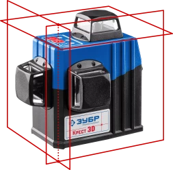 Нивелиры лазерные Крест-3D 360 3 перпендикулярные плоскости серия ПРОФЕССИОНАЛ