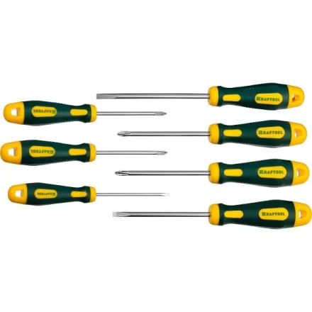 Набор X-Drive, KRAFTOOL 250081-H7: Отвертки профессиональные, SL: 3x80, 5x100, 6x125; PH: 1x80, 2x100; PZ: 1x80, 2x100 250081-H7 купить в Ноябрьске