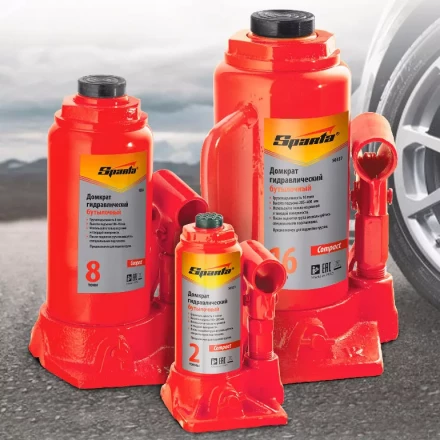 Домкрат гидравлический бутылочный 16 т h подъема 205-400 мм  SPARTA Compact 50337 купить в Ноябрьске