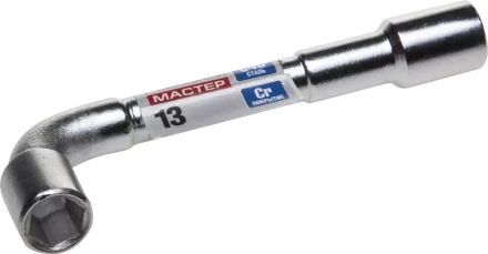 Ключ торцовый ЗУБР &quot;МАСТЕР&quot; двухсторонний L-образный, проходной, 13мм 27185-13 купить в Ноябрьске