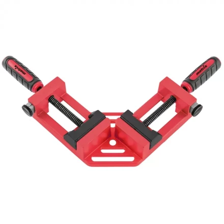 Струбцина угловая быстрозажимная 65/65 мм двухкомпонентные обрезиненные рукоятки Matrix 20322 купить в Ноябрьске