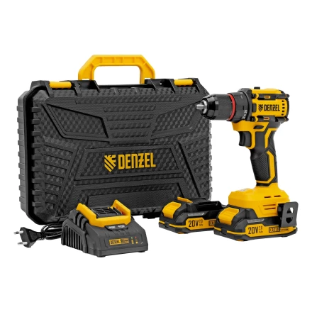 Дрель-шуруповерт аккумуляторная бесщет. CDH-BL-20, Li-Ion, 20 В// Denzel 26123 купить в Ноябрьске