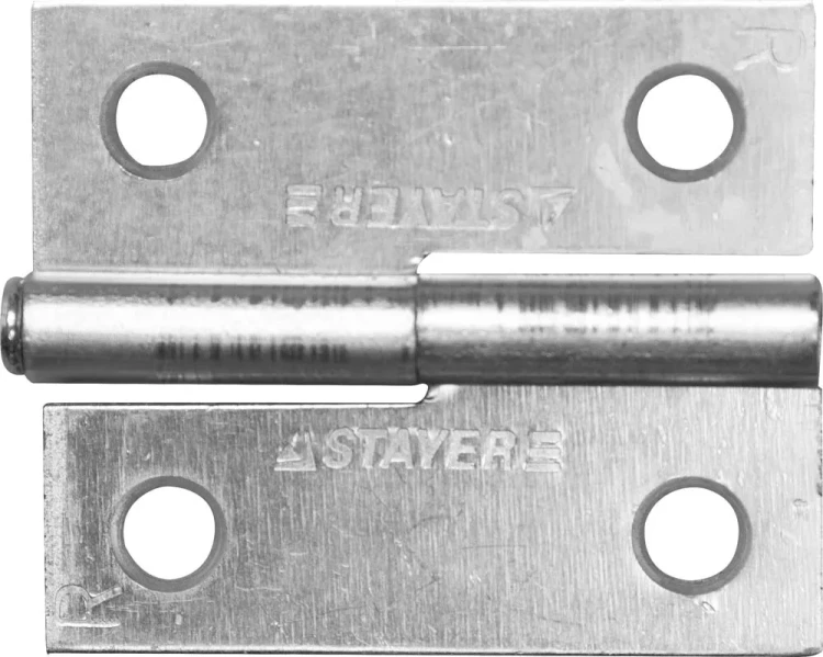 Петля дверная STAYER "MASTER" разъемная, цвет белый цинк, правая, 50мм 37613-50-1R купить в Ноябрьске