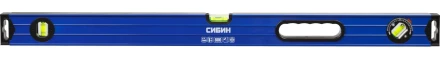 Уровень СИБИН коробчатый усиленный, утолщенный профиль, 2 фрезерованные поверхности, 3 противоударных ампулы (1 поворотная на 360 град), с ручками, 34609-080 купить в Ноябрьске