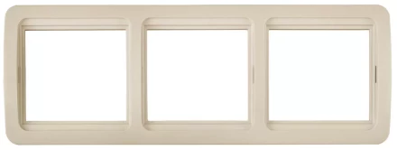 Панель СВЕТОЗАР &quot;ГАММА&quot; тройная горизонтальная, цвет бежевый SV-54148-B купить в Ноябрьске