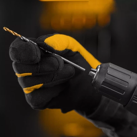 Сверло спиральное по металлу Denzel 3,5 х 112 мм, Р6М5, Golden Tip, удлиненное, 2шт. 718248 купить в Ноябрьске