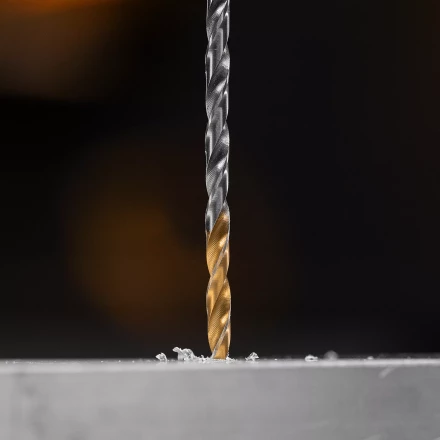 Сверло спиральное по металлу Denzel 3,5 х 112 мм, Р6М5, Golden Tip, удлиненное, 2шт. 718248 купить в Ноябрьске