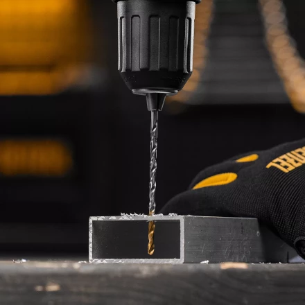 Сверло спиральное по металлу Denzel 3,5 х 112 мм, Р6М5, Golden Tip, удлиненное, 2шт. 718248 купить в Ноябрьске