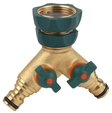 Распределитель RACO &quot;Profi-Plus&quot; двухканальный, латунный с покрытием TPR, 3/4&quot; х 1&quot; 4244-55133B купить в Ноябрьске