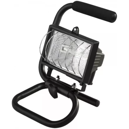 Прожектор галогеновый СВЕТОЗАР переносной с подставкой, цвет черный, 150Вт SV-57121-B купить в Ноябрьске