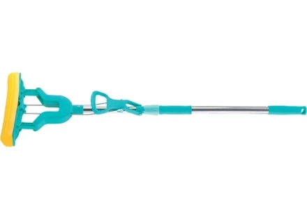 Швабра отжимная сложением 130 см губка PVA 26х5х4,5 см рукоятка телескопическая нержавеющая ТМ Elfe 93503 купить в Ноябрьске