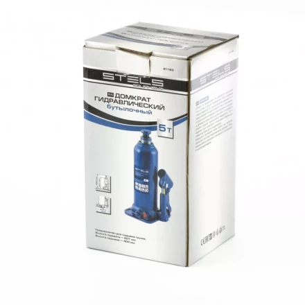 Домкрат гидравлический бутылочный 5 т h подъема 207-404 мм Stels 51163 купить в Ноябрьске