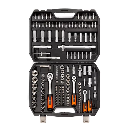 Набор автоинструмента КВТ НАИ-09/150 1/2&quot;, 1/4&quot;, 3/8&quot;, 150 предметов (92315) купить в Ноябрьске