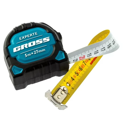 Рулетка нейлон Experte 5м x 27мм двухкомпон. корпус магнит двухстор. разметка Gross 32575 купить в Ноябрьске
