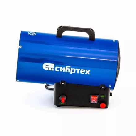 Газовая тепловая пушка СТГ-10, 10 кВт, 300 м3/ч, пропан-бутан Сибртех 96451 купить в Ноябрьске