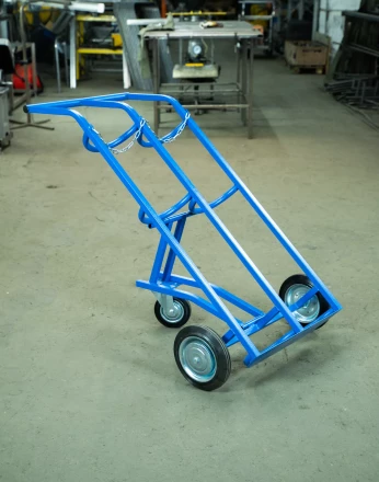 Тележка для газовых баллонов TOR ГБ-2, 2 баллона (250 литые колеса + 160 поворотное) 1012419 купить в Ноябрьске