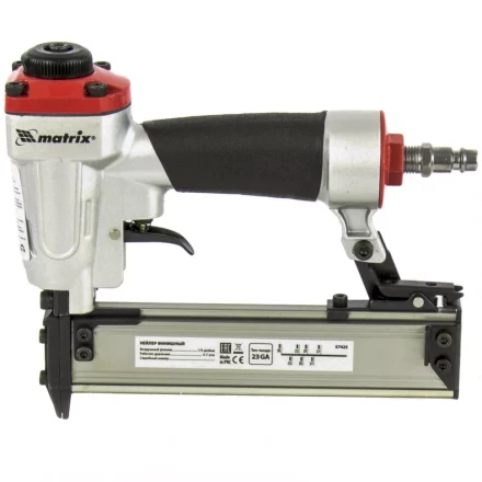 Нейлер финишный (шпилькозабивной пистолет) пневматический гвоздь 23GA диаметр 0,64мм  длина 10-30мм MATRIX 57425 купить в Ноябрьске