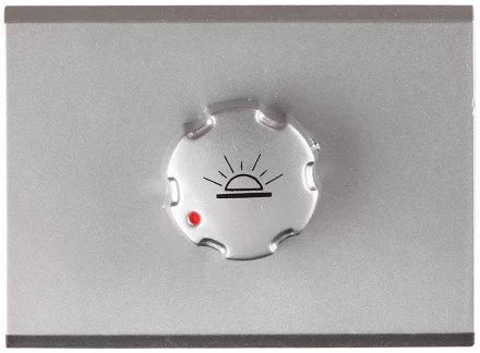 Диммер СВЕТОЗАР "ЭФФЕКТ" без вставки и рамки, цвет светло-серый металлик, 60-500Вт SV-54442-SM купить в Ноябрьске