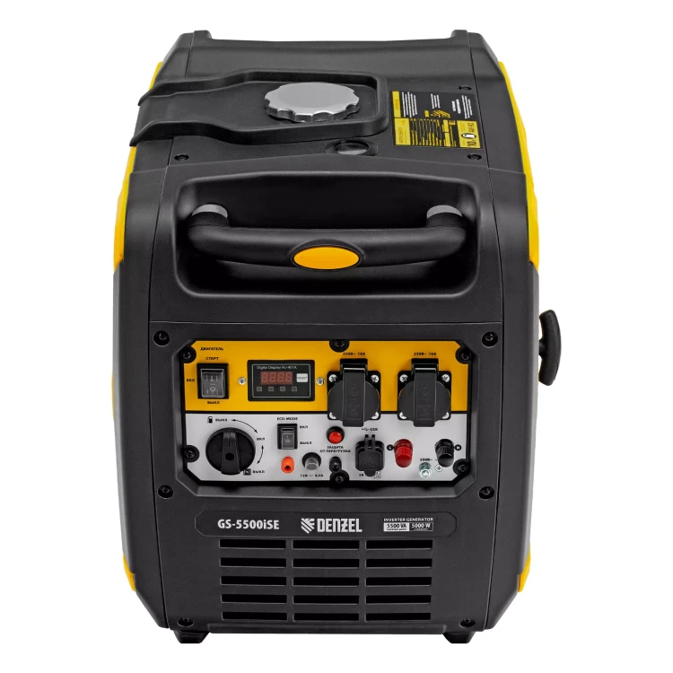Генератор инверторный Denzel GS-5500iSE, 5,5 кВт, 230 В, закрытый корпус,электростартер купить в Ноябрьске