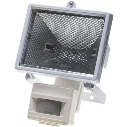 Прожектор галогеновый СВЕТОЗАР с датчиком движения, с дугой крепления под установку, цвет белый, 500Вт SV-57113-W купить в Ноябрьске
