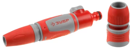 Наконечник ЗУБР &quot;МАСТЕР&quot;поливочный, регулируемый, в комплекте с соединителем с автостопом и запирающим механизмом,1/2&quot; 40322 купить в Ноябрьске