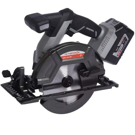 Профессиональная дисковая пила с бесщеточным (вентильным) двигателем ИНТЕРСКОЛ ДПА-165/18В аккумуляторная Li-ion АПИ (кейс, без аккум. и ЗУ) купить в Ноябрьске