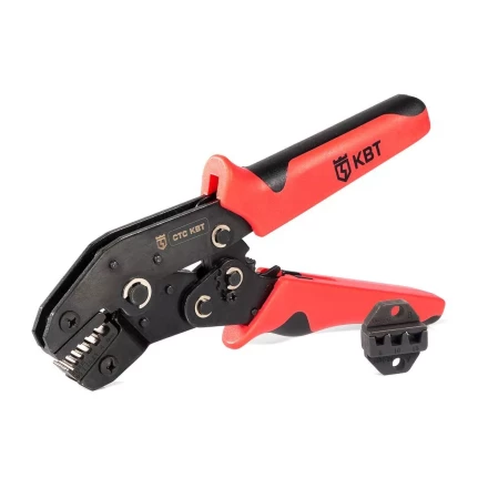 Пресс-клещи КВТ СТС-В с матрицами 0.25–6, 6–16 для опрессовки втулочных наконечников (набор) (85272) купить в Ноябрьске