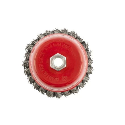 Щетка для УШМ 125 мм М14 &quot;чашка&quot; крученая проволока 0,35 мм MTX 74617 купить в Ноябрьске